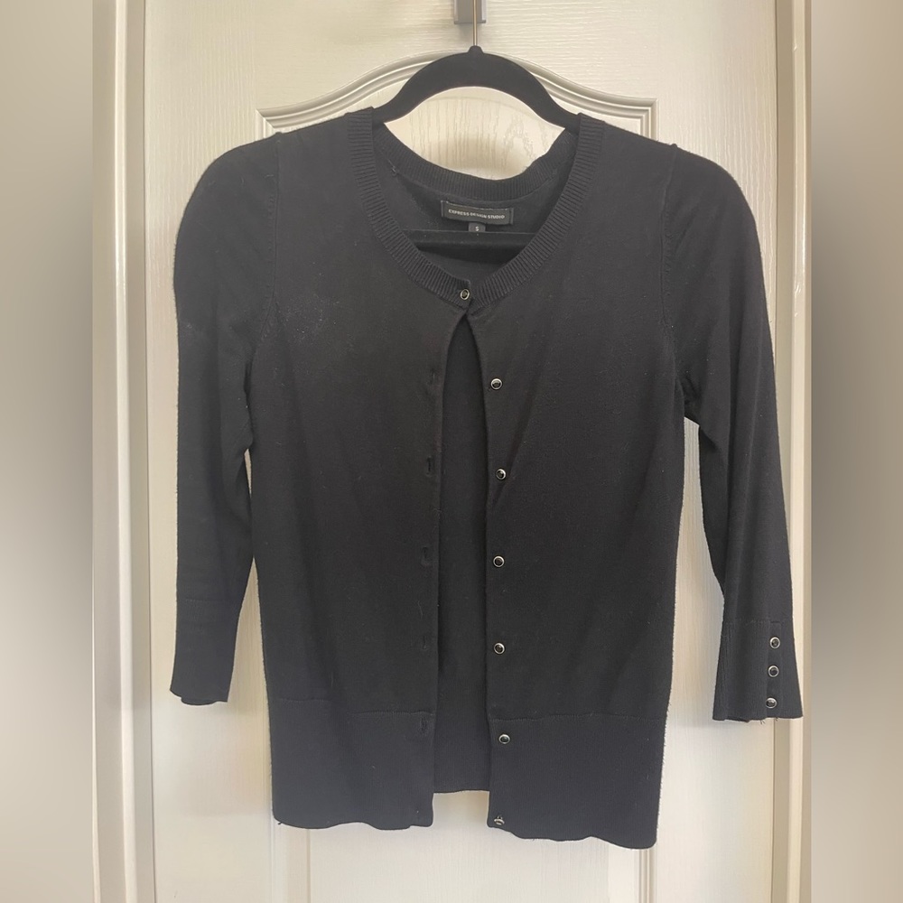 Express black cardigan
